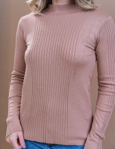 Blusa Canelado Central - Bege Novo