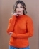 Blusa Canelado Central - Laranja