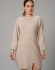 Vestido Meia Malha - Linho Papiro