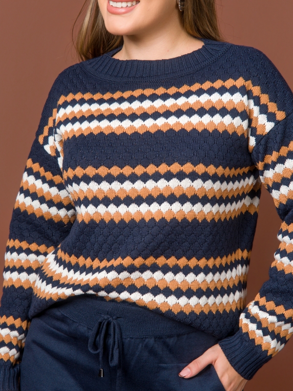 Blusa Glenda - Azul Marinho
