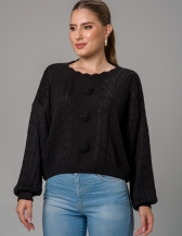 Blusa Flor Lorraine - Preto