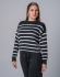 Blusa Ayana - Preto com Branco