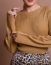 Blusa Nicole - Caramelo