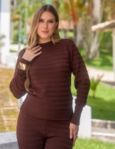 Conjunto Bella - Marrom