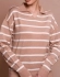 Blusa Vitoria - Bege com Branco