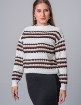 Blusa Glenda - Branco com preto