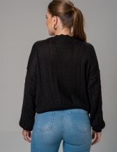 Blusa Flor Lorraine - Preto