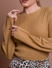 Blusa Nicole - Caramelo