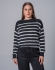 Blusa Ayana - Preto com Branco