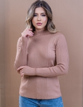 Blusa Canelado Central - Bege Novo