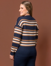 Blusa Glenda - Azul Marinho