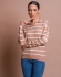 Blusa Vitoria - Bege com Branco