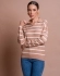 Blusa Vitoria - Bege com Branco