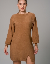 Vestido Meia Malha - Bege Novo