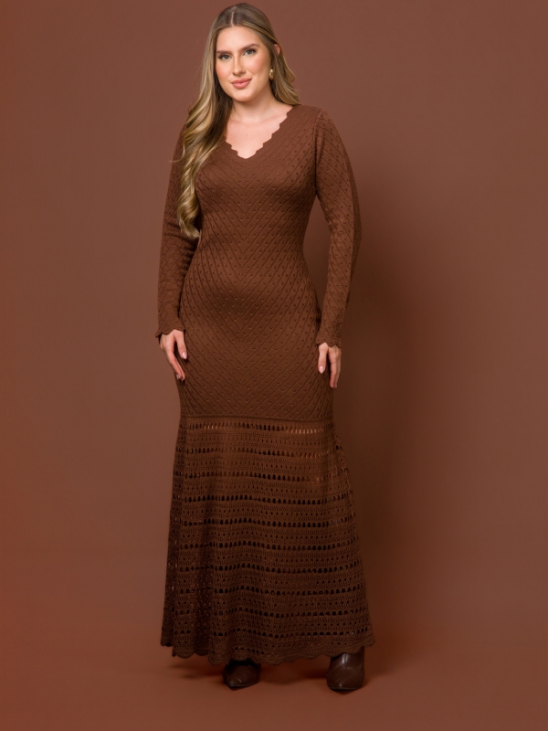 Vestido Firenza - Marrom